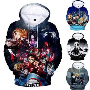 Vendita calda giappone <span class=keywords><strong>Anime</strong></span> <span class=keywords><strong>Demon</strong></span> <span class=keywords><strong>Slayer</strong></span> Pullover donna felpa con cappuccio Cartoon felpa ragazzi ragazze Cosplay Costume felpe con cappuccio felpe - Product Image 4