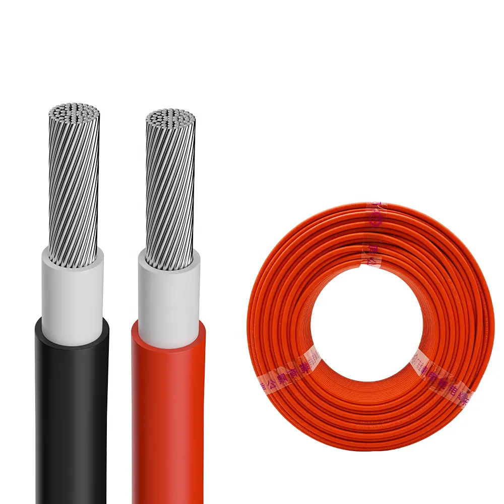 PV1-F 2.5mm2 2.5mm 4mm 6mm 10mm Tinned copper conductor Crosslinked xlpe photovoltaic solar dc cable2.5mm solar electric cable