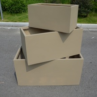 Pot Bunga Fiber Clay Bulat & Persegi Panjang Ramah Lingkungan, Stok Besar, Harga Murah, untuk Tanaman Indoor & Outdoor, Vas, Aplikasi Rumah & Taman