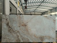 Azulejos de Piso Modernos Clásicos de 12 mm de Espesor, Antideslizantes, Resistentes a los Ácidos, de Piedra Sinterizada Brillante para Interiores de Hoteles, Villas de Alta Calidad