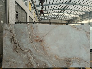 Piastrelle Moderne Classiche Spesse 12mm Antiscivolo e Resistenti agli Acidi, in Pietra Sinterizzata Lucida per Interni di Hotel e Ville di Alta Qualità - Product Image 3