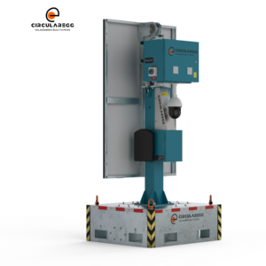 Torre de Seguridad Solar GD460 en Stock para Aplicaciones en Carreteras con Sistema de Batería de 25.6V - Product Image 2