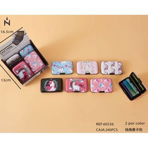 Coffret de cartes licorne 16,5x13cm, 240 pièces, coffret de rangement pour cartes à collectionner pour enfants - Product Image 3