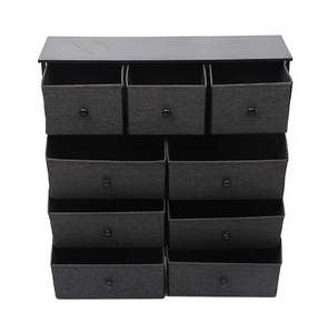 Household Multifunctional Non-woven 9 <b>Drawer</b> Clothes <b>Storage</b> Cabinet Dresser Fabric Closet Organizer - Product Image 4