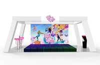 Stand d'exposition personnalisé pour DJ, stand de salon professionnel, taille personnalisée, aluminium, tissu, couleur personnalisée, installation facile, TANFU