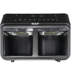 Freidora de Aire de Doble Cesta Transparente con Ventana de Observación, Tanque Doble de 4L, Capacidad Eléctrica de 8L, Freidoras de Aire Duales Independientes - Product Image 4