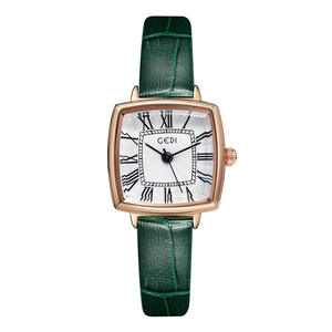 นาฬิกาผู้หญิงสุดคุ้มสไตล์ย้อนยุคเฉพาะกลุ่มหนังนักเรียนนาฬิกาควอทซ์กันน้ำ - Product Image 5