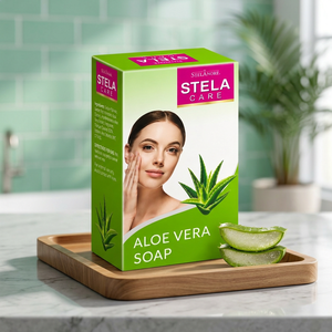 Savon en barre Stela Care à l'aloe vera, savon nettoyant doux pour le bain, pour les soins personnels quotidiens, lavage corporel rafraîchissant et hygiène de la peau - Product Image 1