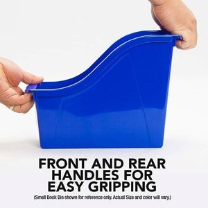 Plastic Multifunctional <b>Book</b> Bins Interlocking Plastic Organizer for Classroom Back to <b>School</b> File Organizer <b>Book</b> Organizer - Product Image 4
