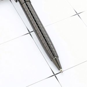 1.0Mm Gray Twist Metal Ballpoint Creative Office Stationery Student Writing Hotel Conference Promotional Business <b>Pen</b> - Product Image 3