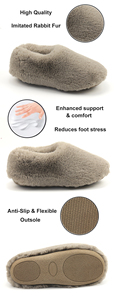 Custom Cozy Winter Warm Indoor Fluffy Fuzzy Rabbit Fur Slip on <strong>Comfy</strong> Soft Womens Luxury House Faux Sheepskin <strong>Slippers</strong> - Product Image 6