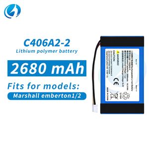 <span class=keywords><strong>Batterie</strong></span> de remplacement au lithium-ion 2680 mAh C406A2-2 pour enceintes <span class=keywords><strong>Marshall</strong></span> Emberton I/ Emberton II - Product Image 1