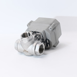 Vanne à boisseau sphérique électrique à trois voies 1 pouce en acier inoxydable, type flottant, pour applications d'eau et de chauffage à l'oxygène - Product Image 4