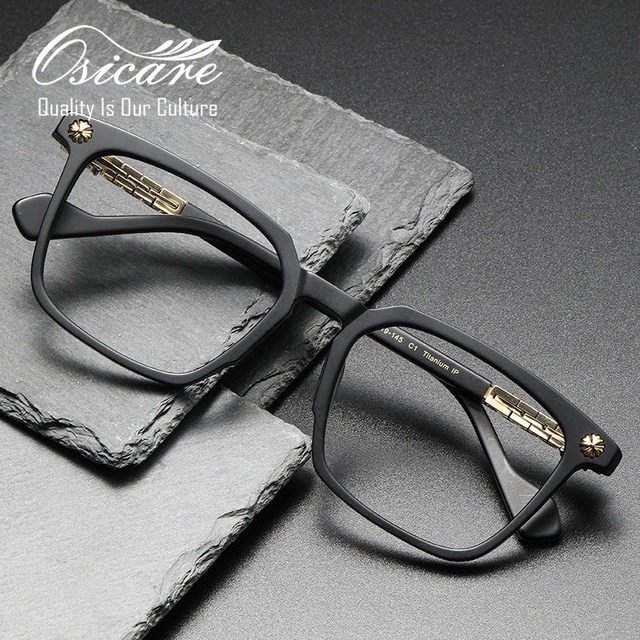Hot Sale Designer Brand Brillen Lunettes De Luxe Montura De Gafas Lujo Eyeglasses Eye Retro Glasses Men Acetate Eyewear Frames