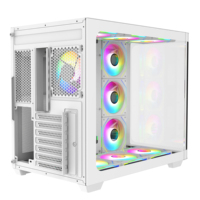 Nouveautés d'usine Boîtier de PC de jeu en verre trempé incurvé Boîtier d'ordinateur pour joueur Qualité fiable Grand boîtier de jeu en cube