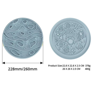 Tapete Lick de Silicone Dupla Face Grau Alimentício para Alimentador Lento de Pets com Tema Marte Tigela de Cachorro de Silicone Ecológica - Product Image 3