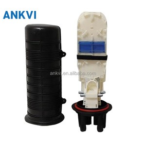 กล่องต่อสายไฟเบอร์ออปติก 96 คอร์ IP68 แบบโดมแนวตั้ง XRT-MS-010 กล่องเชื่อมสายเคเบิลใยแก้วนำแสง 3 เข้า 3 ออก แบบหดด้วยความร้อน - Product Image 2