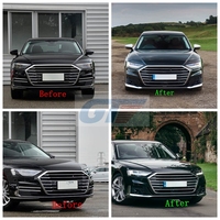 Pour Audi A8 D5 S8 Pare-chocs avant Pare-chocs arrière Kits de carrosserie Plastique ABS 2018-2021 Directement de l'usine