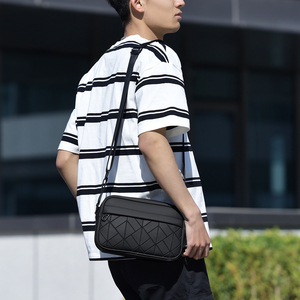 Sac bandoulière pour <span class=keywords><strong>homme</strong></span> en <span class=keywords><strong>cuir</strong></span> PU de luxe, imperméable, personnalisé, tendance, pour voyager - Product Image 5