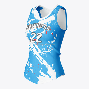 Tank Top bola voli kustom, pakaian voli tahan lama untuk wanita - Product Image 1