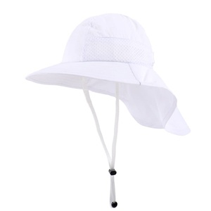 Boys Girls Toddler Kids Baby Summer Velour Cartoon Adjustable Chin Strap Bucket Hat for Age 3-6 Years <b>Navy</b> Blue - Product Image 2