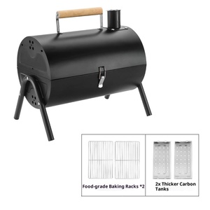 Lò nướng than hoạt tính di động, lò nướng BBQ nhỏ gọn, lò nướng cắm trại nhỏ gọn cho ngoài trời, du lịch bằng xe RV, dã ngoại, sân hiên, sân sau, bãi biển - Product Image 4