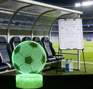 Lampe de nuit LED 3D en acrylique Coupe d'Europe 2026 pour magasin de cadeaux, fans de football, jeux sportifs - Product Image 5