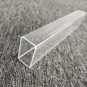 Rectangle Shape Clear Plastic Acrylic Tube / Pipes