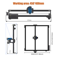 Machine de gravure laser CNC RUIST 4540 avec gravure et impression laser 40W pour tasses en acier inoxydable