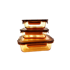 Recipiente de Almacenamiento Cuadrado de Vidrio de Gran Capacidad, Apto para Microondas, Libre de BPA, Resistente, Duradero, de Boca Ancha, Fácil de Llenar, Limpiar y Versátil - Product Image 2