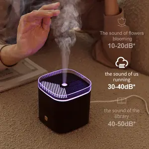 Humidificateur ultrasonique romantique de 200ml, diffuseur d'huile essentielle et d'arôme LED, électrique en céramique et parfum