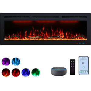 Cheminée intelligente Luxstar à commande par application Wi-Fi, à usage domestique, écoénergétique, zone de chauffage de 400 pieds carrés, Wi-Fi intelligent, directement de l'usine - Product Image 1