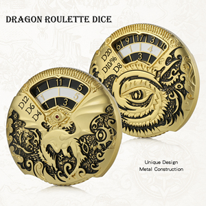 Nuovo Set di Dadi Roulette 7-in-<span class=keywords><strong>1</strong></span> in Metallo Rotante per <span class=keywords><strong>D</strong></span>&<span class=keywords><strong>D</strong></span>, Dadi D20 D12 D10 D6 D4 <span class=keywords><strong>D</strong></span>% Spinner per Giochi di Ruolo TTRPG Dungeons and Dragons - Product Image 3