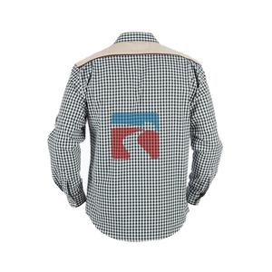 Camisas finas de cuadros para hombre, camisa de manga larga, ajuste Regular, verde, suave y cómodo, 100% algodón, novedad de 2022 - Product Image 2