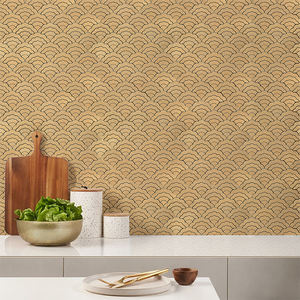 Offre Spéciale design de mode auto-adhésif décoration hôtel Villa salle de douche luxe or aluminium <span class=keywords><strong>mosaïque</strong></span> carrelage - Product Image 2