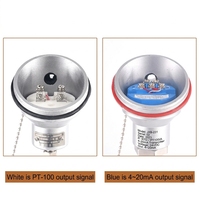 Sensor Suhu Baja Tahan Karat PT100 RTD yang Dapat Disesuaikan, Probe Termokopel 400mm 500mm, Dukungan OEM/ODM