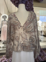 Cardigan en tricot à manches courtes en laine cachemire vintage pour femme, idéal pour l'automne – Fournisseur direct d'usine OEM, faible MOQ