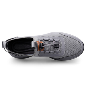 Chaussures de course minimalistes pour hommes, baskets de marche et de jogging à enfiler ou à <span class=keywords><strong>lacets</strong></span>, en cuir, tissu maillé, maille respirante, ajourées, pour l'extérieur - Product Image 3