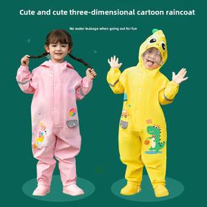 Impermeabile per bambini impermeabile tutto il corpo e pantaloni <span class=keywords><strong>Set</strong></span> nuova <span class=keywords><strong>pioggia</strong></span> per Poncho per ragazzi ragazze Eva materiale per il bambino bambino estate - Product Image 3