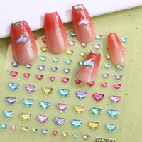 Charmes pour ongles de haute qualité, tendance pour la Saint-Valentin, décorations en gel souple 5D, autocollants pour nail art