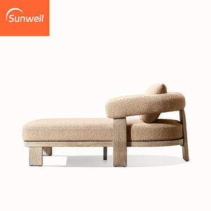 Chaises longues de luxe pour l'extérieur, meubles de jardin, piscine, imperméables, plage, bois moderne, lit de soleil, cour, loisirs, jardin - Product Image 3