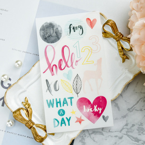 2022 Toptan Yüksek Kaliteli Sürtmeli Transfer Çıkartmaları Harfler Planlayıcı Çıkartmaları Çocuklar İçin Okul Malzemeleri Dekorasyon - Product Image 3