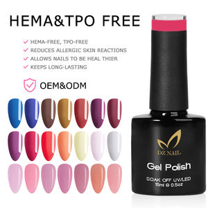 Hema Free High Pigment Esmalte gel de uñas en negro y de color Barniz de gel UV <span class=keywords><strong>semipermanente</strong></span> <span class=keywords><strong>para</strong></span> <span class=keywords><strong>manicura</strong></span> americana Pintura en gel de uñas - Product Image 1