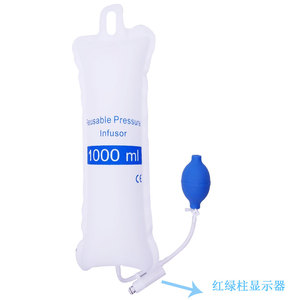 Sacca per infusione a pressione con pompa ermetica a prova di perdite con Monitor per una rapida infusione di <span class=keywords><strong>sangue</strong></span> e fluidi (250 e 500 e 1000 Ml) - Product Image 1