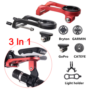 Support multifonctionnel 3-en-1 pour vélo : support de guidon, extension de <span class=keywords><strong>potence</strong></span> et support de compteur de vitesse - Product Image 1