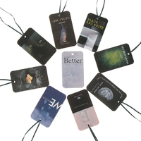 Carte parfumée en papier désodorisant de parfum de conception personnalisée personnalisée pour diffuseur de papier de voiture