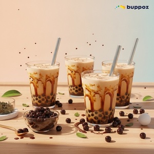 น้ำตาลน้ำตาลฟองนมชาลูก Boba - Product Image 6