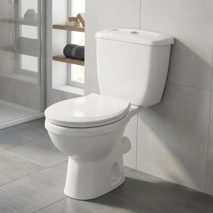 Vistaar Ceramics Italian Two Piece Toilet Set Dual Flush Gravity Flushing Floor Mounted WC Commode - Product Image 4