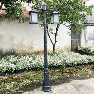 โคมไฟสนามทองเหลืองกลางแจ้ง LED แสงวอร์มไวท์ โคมแก้ว IP66 พลังงานแสงอาทิตย์ AC 220V 2700K พร้อมเซ็นเซอร์ตรวจจับความเคลื่อนไหว ปรับความสว่างได้ - Product Image 5