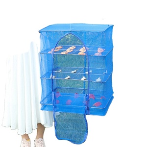 Redes de pesca duraderas, Red de secado plegable, colgante de Pe azul seco, plegable, suministro profesional - Product Image 1